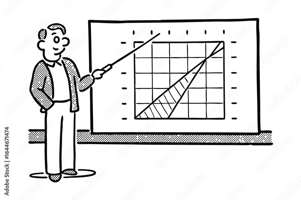 Aufkleber hand interacting with laptop displaying financial chart and data analysis