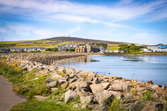 bay near kirkwall, orkneys, orkey islands, scotland, uk, sea, ocean, calm, mainland