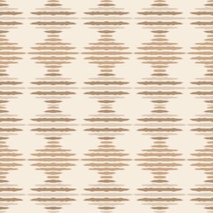 Ikat Seamless Pattern • Bohemian Textile Design • Traditional Fabric Texture • Digital Background for Print and Crafts