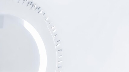 Abstract white circular design