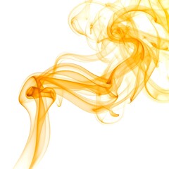 Abstract swirls of golden smoke