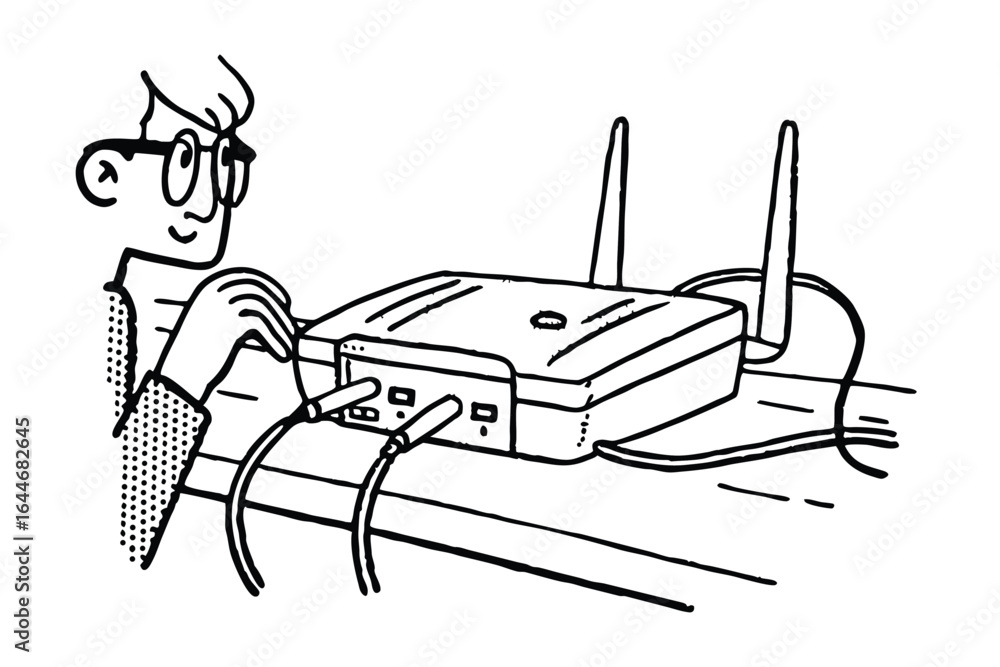 Aufkleber digital security and network connectivity icons for technology and business