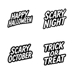 Halloween Typography Bundle