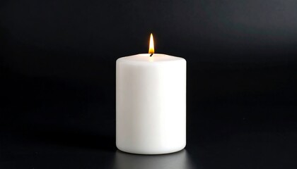 White candle flame