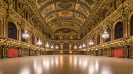 Fototapeta premium Grand hall, ornate interior
