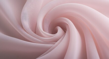 Obraz premium Elegant Soft Pink Fabric Swirl Texture Background for Fashion Design
