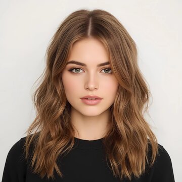 A stunning young woman with a mesmerizing twoton