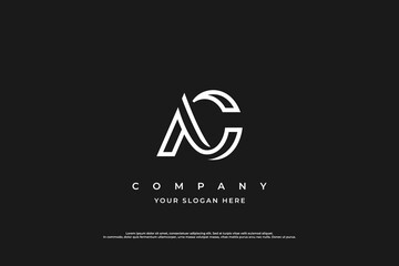 AC Logo Monogram Branding for Companies