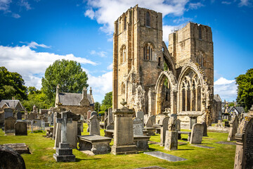 elgin cathedral, ruins, landmark, morayshire, scotland, uk, europe, church, graveyard