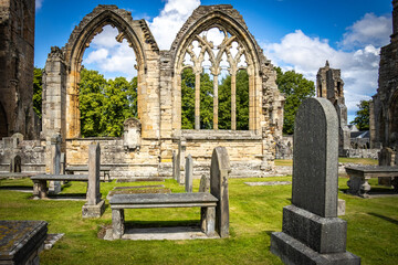 elgin cathedral, ruins, landmark, morayshire, scotland, uk, europe, church, graveyard