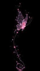 Goldfish in bowl with tiny snorkel next to miniature beach chair, a funny and whimsical scene.