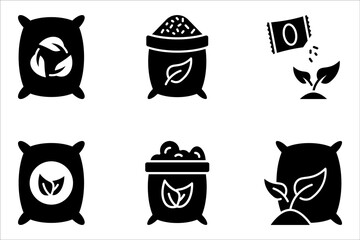 fertilizer icon set. Thin line fertilizer icon from agriculture and farm collection. vector illustration on white background