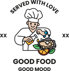 A chef is smiling and holding a bottle of wine