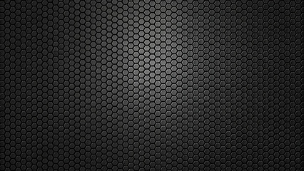 Obraz premium Dark Metallic Hexagon Pattern Abstract Background 