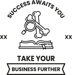 A logo for a business that is about to succeed