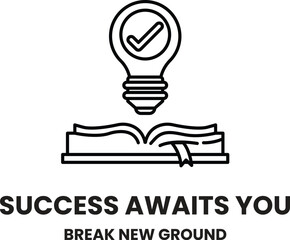 A light bulb is shown with a book on top of it