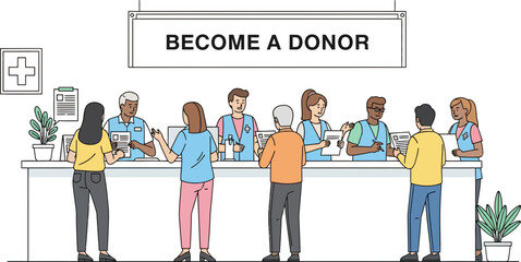 Hospital Blood Donation Campaign Promoting Community Engagement and Lifesaving Contributions