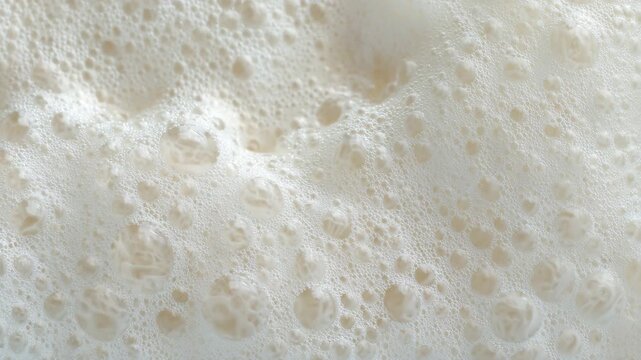 white foam