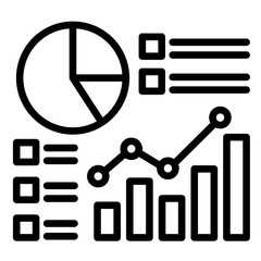 Business Metrics  Icon Element For Design