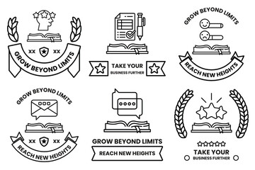 image is a collection of six different image designs
