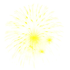 Obraz premium Fuegos artificiales o explosión, ilustración PNG
