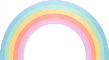 Obraz premium Pastel rainbow arch