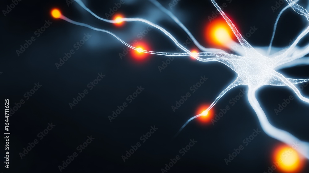 Aufkleber intricate neural network showing the complex communication pathways of the brain s nerve cells with 