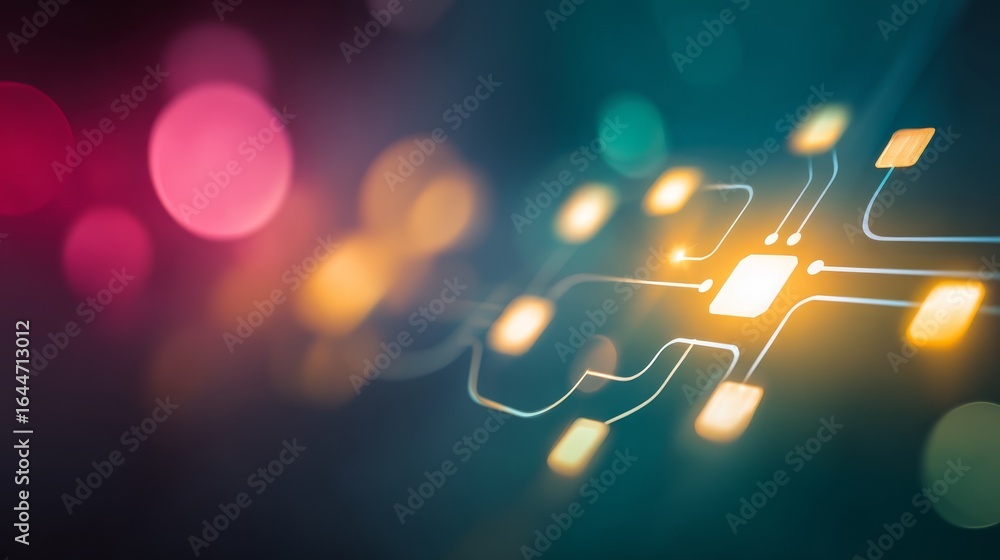 Aufkleber a captivating abstract visual exploring the dynamic interplay of radiant light ethereal motion blur 