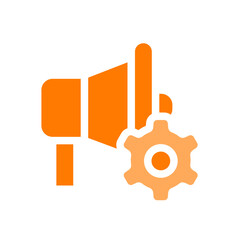 settings orange icon