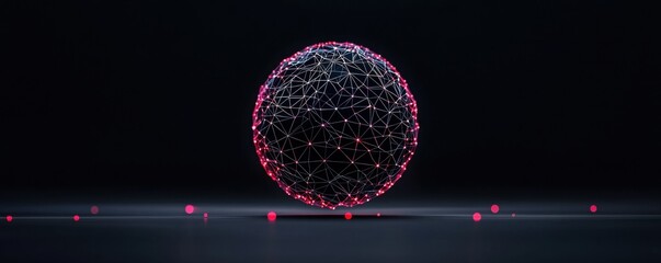 Dynamic geometry outline structure of geodesic sphere 3d visualization