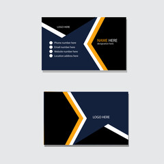 business card mordern and simple with maltipol colour 