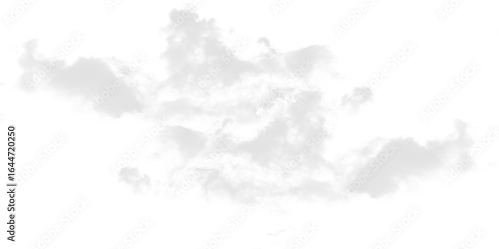 Poster isolated light gray cloud formation against a stark black background in a simple digital rendering s