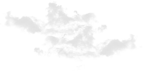 Isolated light gray cloud formation against a stark black background in a simple digital rendering style