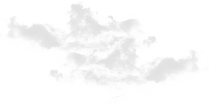 Isolated light gray cloud formation against a stark black background in a simple digital rendering style