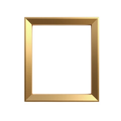 Obraz premium Elegant golden frame with black background perfect for displaying artwork or photos in a modern style with subtle reflections