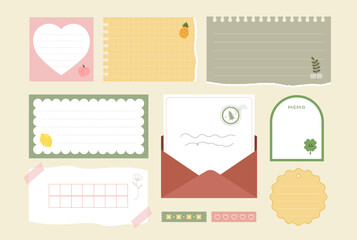 메모지 일러스트 디자인