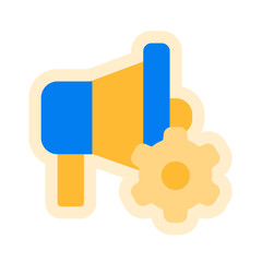 settings flat sticker