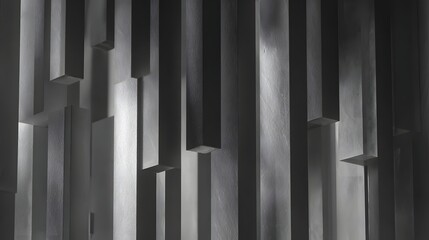 Obraz premium Abstract geometric wall paneling.