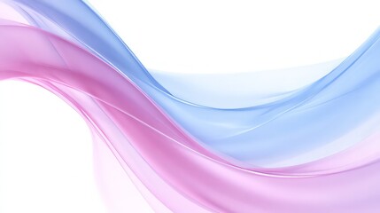 Abstract Pink And Blue Flowing Fabric Design