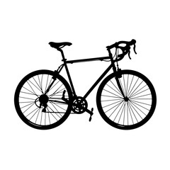 Fototapeta premium Bicycle Silhouette Vector Art Icons and Graphics