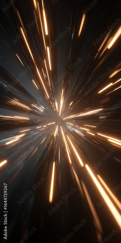 Poster abstract motion blur of light trails creating a sense of speed and movement, perfect for conveying f
