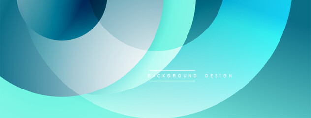 Abstract fluid shapes, cool blues, greens create modern background. Overlapping layers suggest depth, smooth gradients present calm aesthetic.