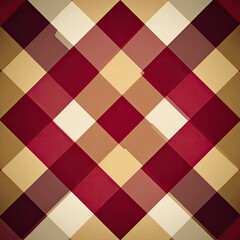Fototapeta premium Geometric plaid pattern in warm tones