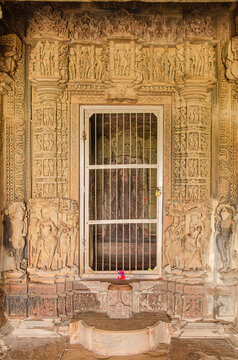 Devi Jagadamba or Devi Jagadambika temple, built by the rulers of the Chandella dynasty between the 10th and the 12th centuries, Khajuraho, Madhya Pradesh, India. UNESCO World Heritage site.