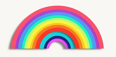 Obraz premium Vibrant rainbow graphic design