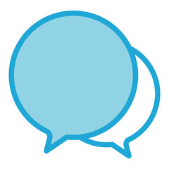 Fototapeta premium conversation flat icon