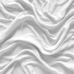 Obraz premium White fabric draped in soft, flowing folds