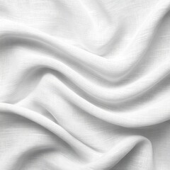 Soft, white fabric folds elegantly