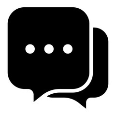 chat box gliph icons