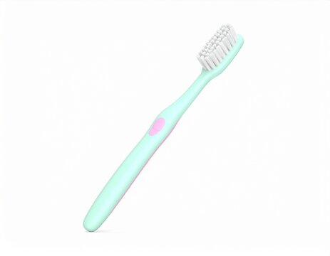 toothbrush icon 3d rendering isolated on white background cartoon plastic style icon